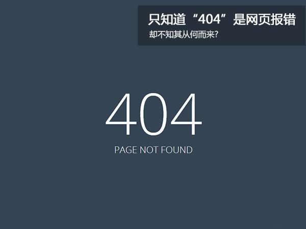 404是什么意思网络用语（404错误是什么意思）